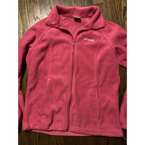 Columbia Full Zip Fleece Jacket / Pink / Women's Size M - Picture 2 of 9